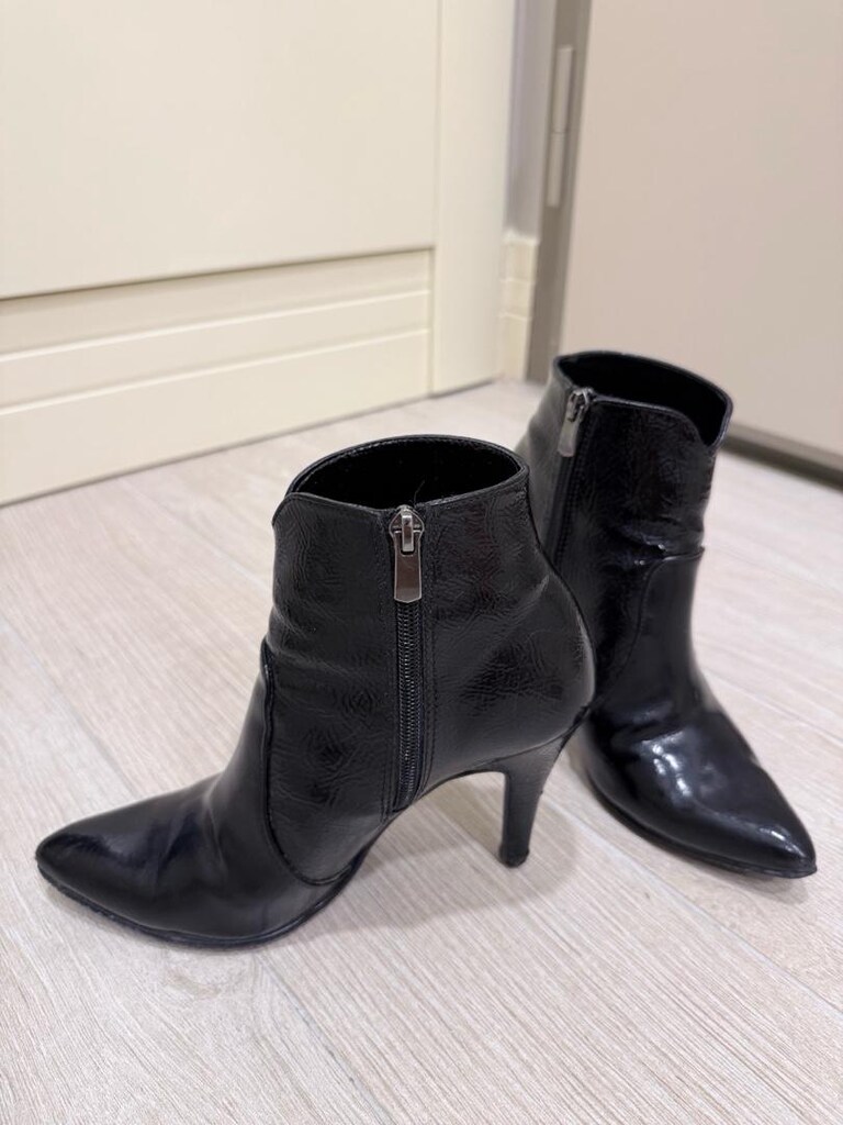 topuklu boy bootie deri — görsel 2/6