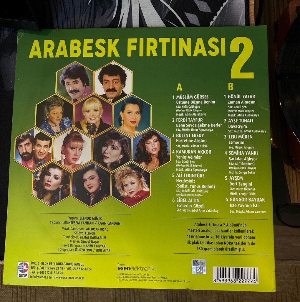Arabesk fırtınası plak - 2