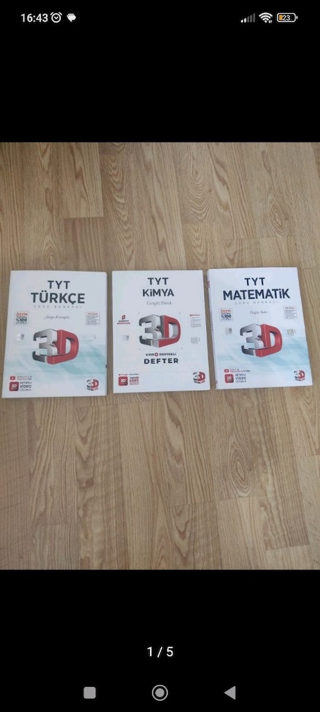 3D yayınları türkçe + matematik + kimya yeni gibidir - 2