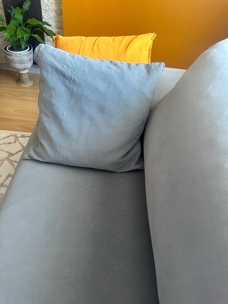 fuga marka köşe koltuk 240 cm x 200cm tay tüyü kumaş temiz kullanılmış - 2