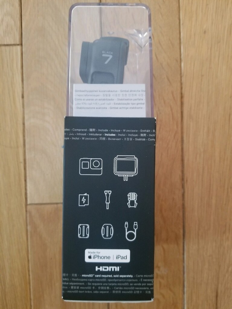 GoPro Hero 7 Black Sıfır, açılmamış kutusunda - 7