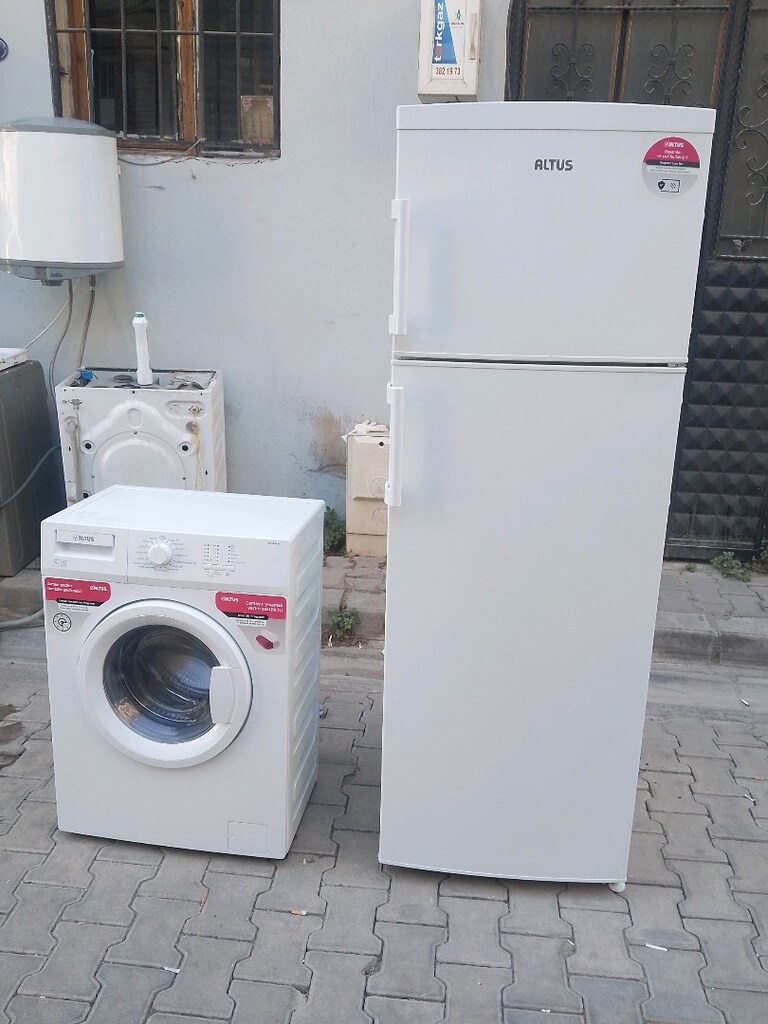 İKİSİ DE 2 3 YILLIK ORJİNAL buzdolabı ENİ 60 CM ÇAMAŞIR MAKİNA 5 KİLO - 2