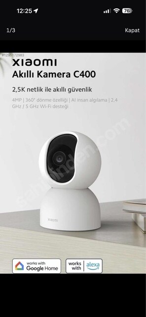 xiaomi c400 Bebek ve ev güvenliği kamerası