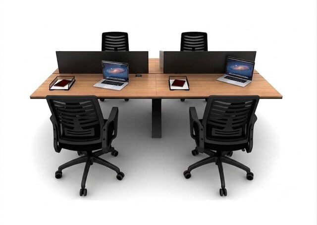 ÇOKLU ÇALIŞMA MASASI+4 ÇALIŞMA KOLTUĞU//MONTANA OFİS-ÜRETİCİ FİRMA