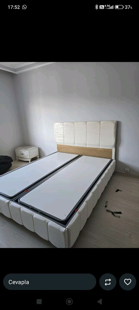150/200 cm'lik baza Başlık yatak takım sandıklı baza - 9