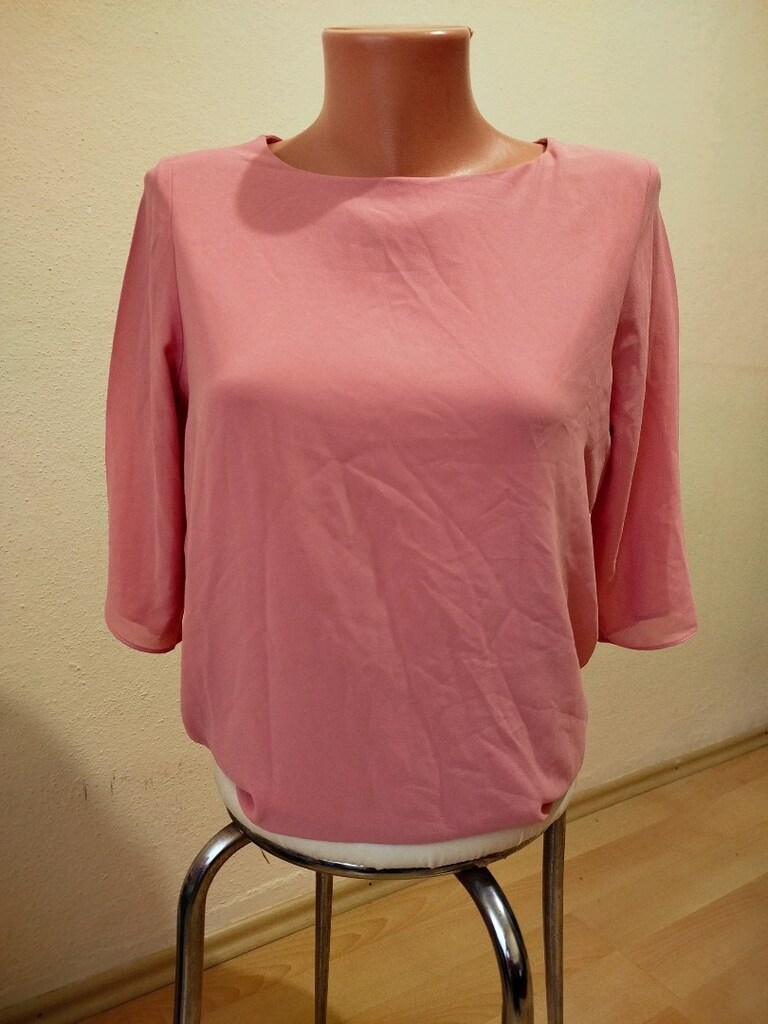 Yeni gibi yanları yırtmaçlı astarlı çok zarıf bluz boy ön 65 cm - 9