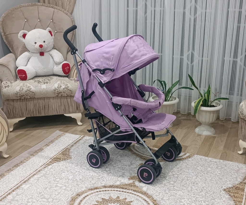 Sıfır Ayarında Pierre Cardin Baston Bebek Arabası Tam Yatar - 4