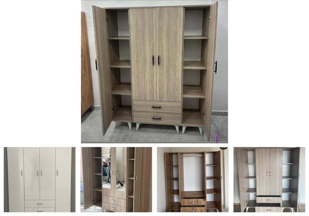 4 kapaklı elbise dolabı qccpfhnpzw - 2