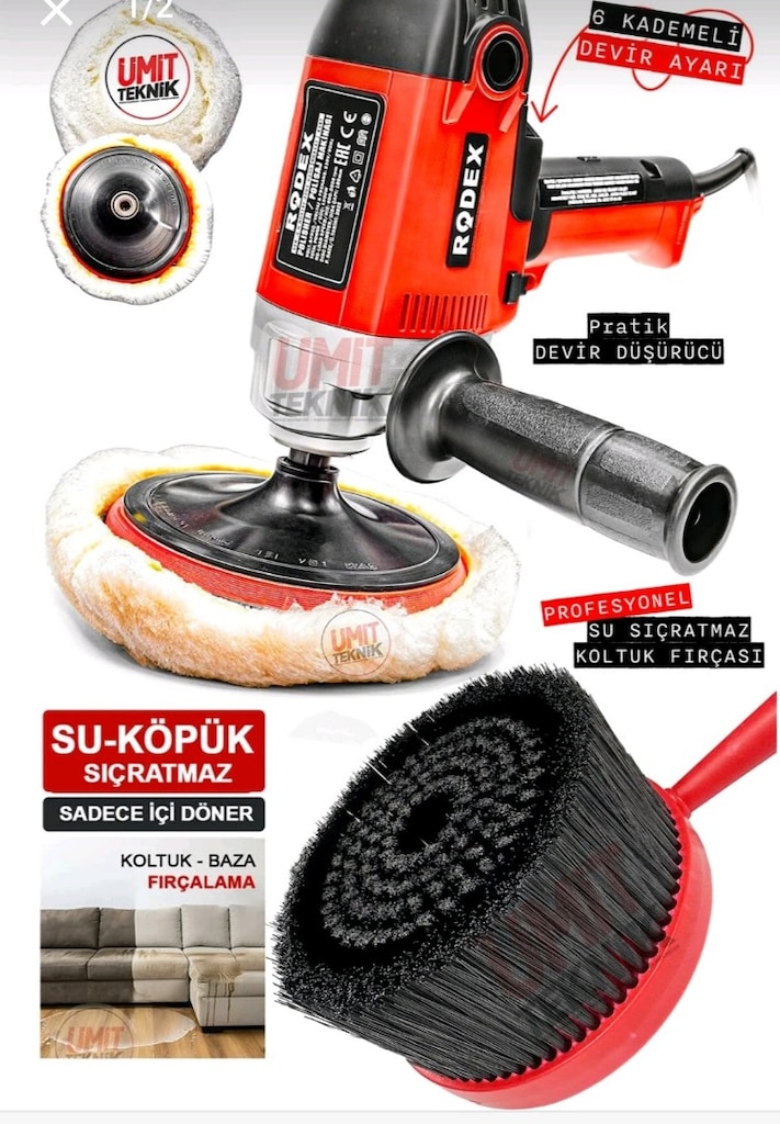 Kiralık Koltuk Yıkama Makinesi + Fırçalama Makinesi + Leke Çıkarıcı - 5