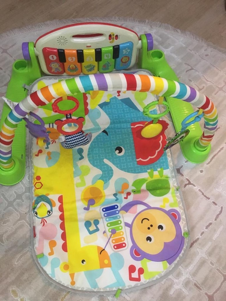 Fisher Price Piyanolu Oyun Halısı ve Flashcards ve bebek kitapları - 3