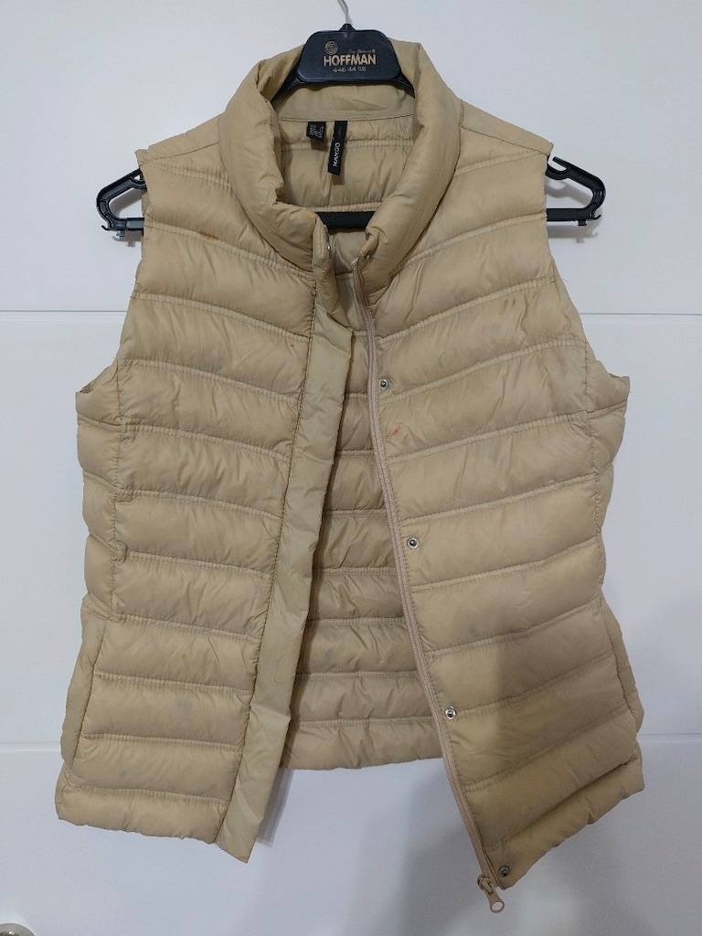 MANGO CASUAL (S) KADIN YELEK BEJ ŞİŞME YELEK RAHAT VE ŞIK — görsel 3/5