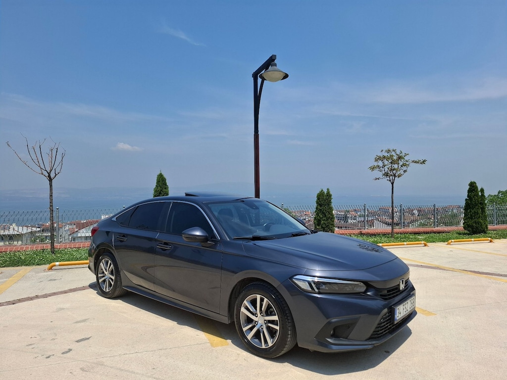 HONDA CIVIC ORIJINAL DEĞİŞENSİZ 182 HP TURBO 2022 MODEL METEOR GRİ - 13