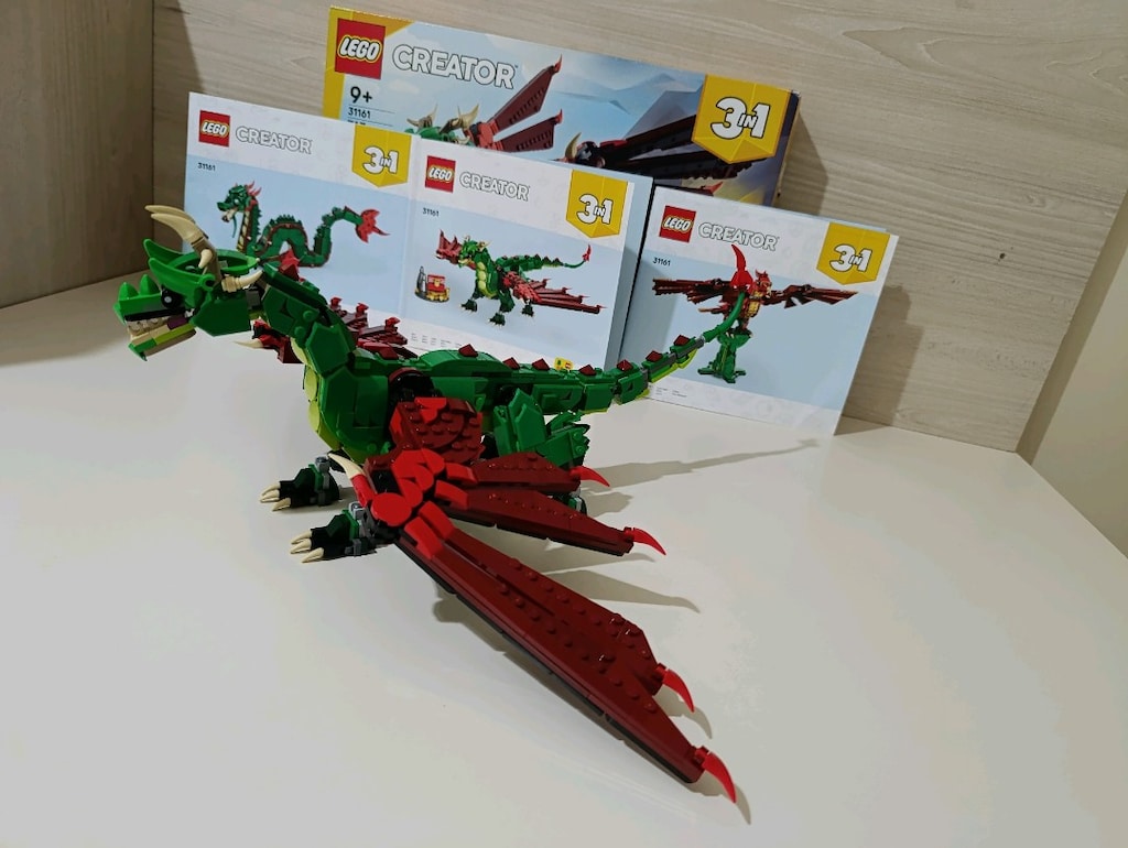 LEGO Creator 3in1 31161 - Dragon / Yeşil Ejderha (Kutulu ve Kılavuzlu) - 3