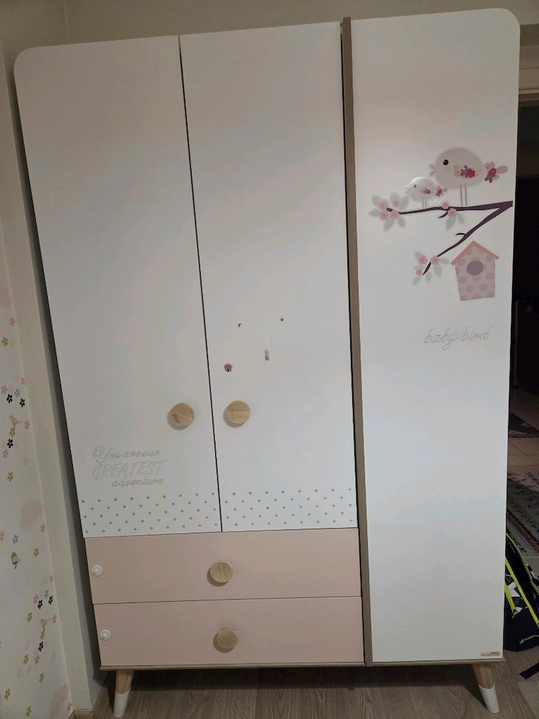 Alfemo Kids 3 kapılı dolap ve şifonyer - 2