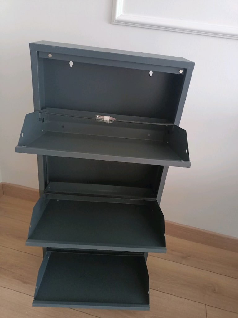Gri metal ayakkabılık - 5