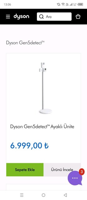Dyson ayaklı ünite