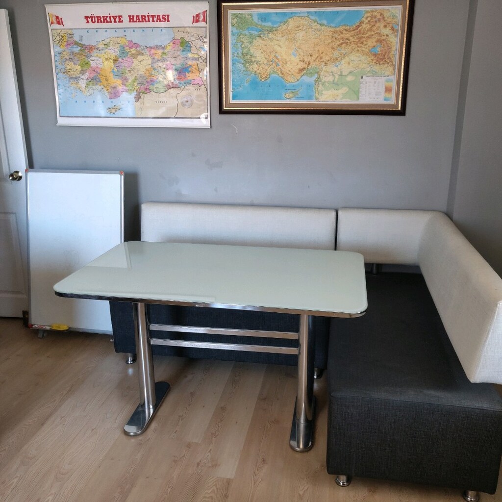 cadir kitaplik köşe takımı masa 2 sandalye - 4