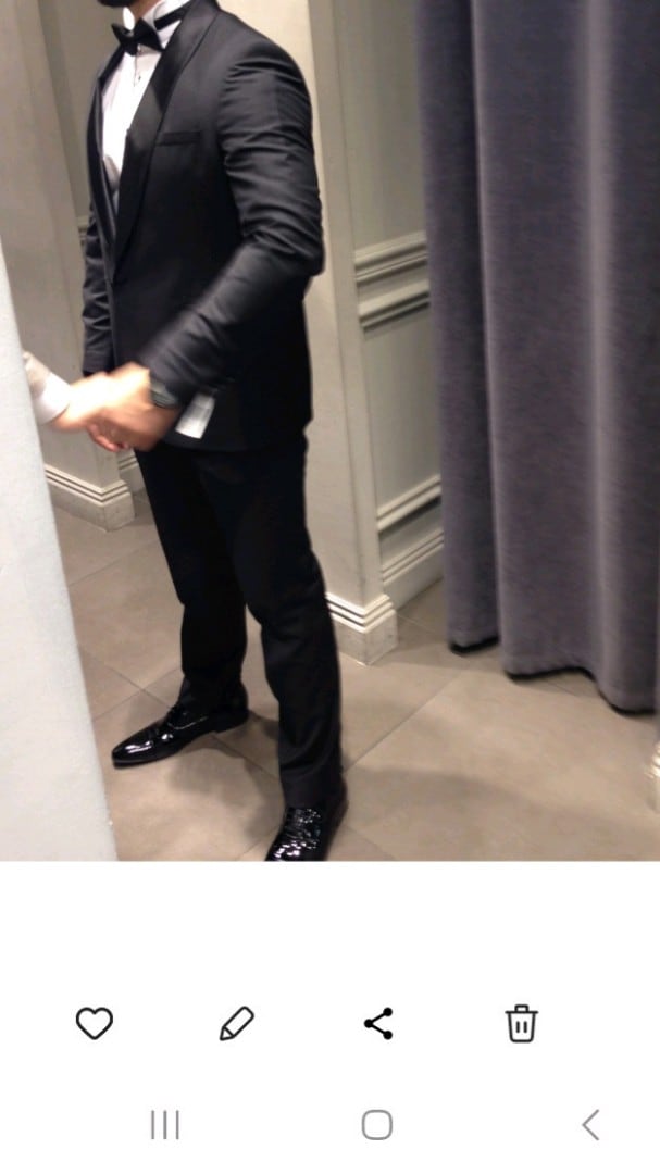 DS DAMAT, 46 BEDEN, SİYAH, ŞAL YAKA, DAMATLIK SİMOKİN - 2