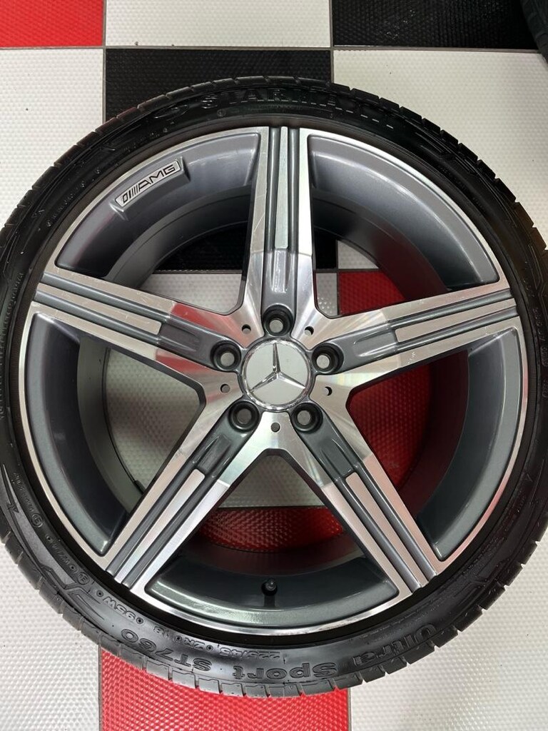 Mercedes AMG 18 inç çıkma 5/6aylık jant ön arka farklı ofsetli - 3