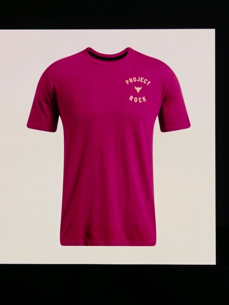 UA Project Rock 7 Kısa Kollu T-shirt XL SIFIR