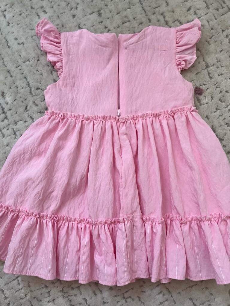 1-2 yaş kız çocuk pembe elbise - 2