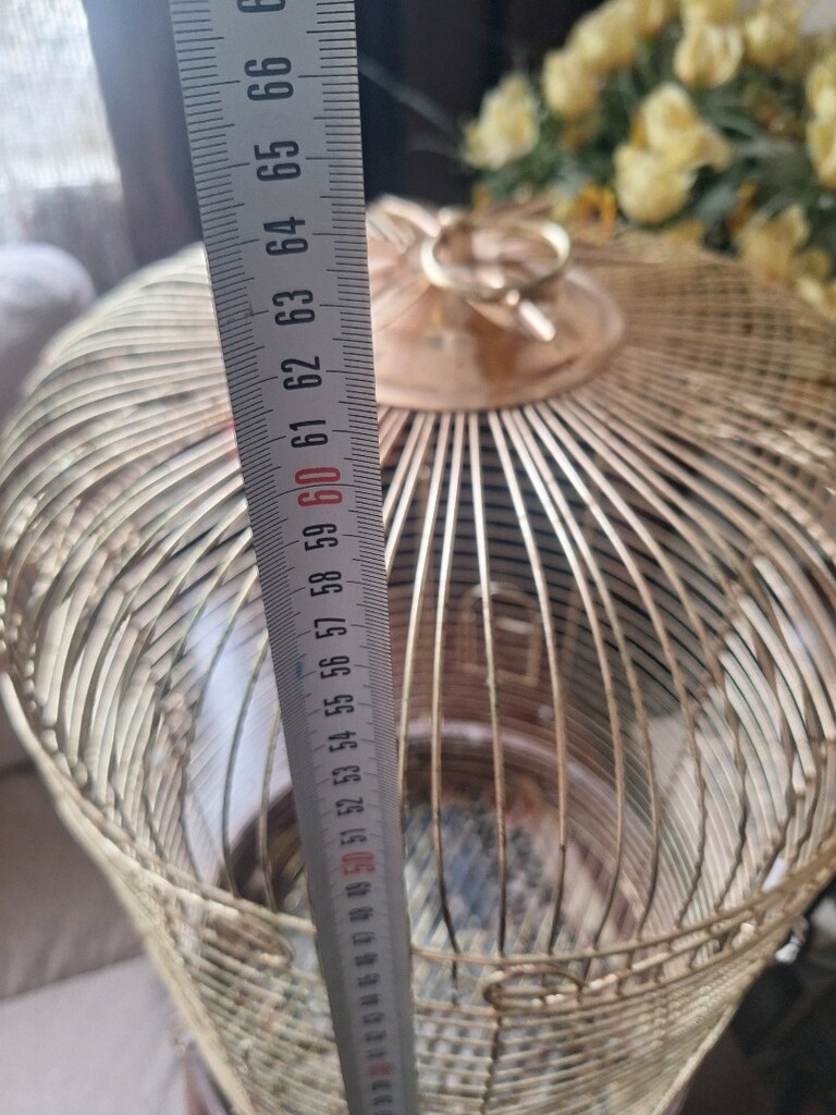 .Pirinç büyük kuş kafesi ölçüsü fotoda da mevcuttur - 6
