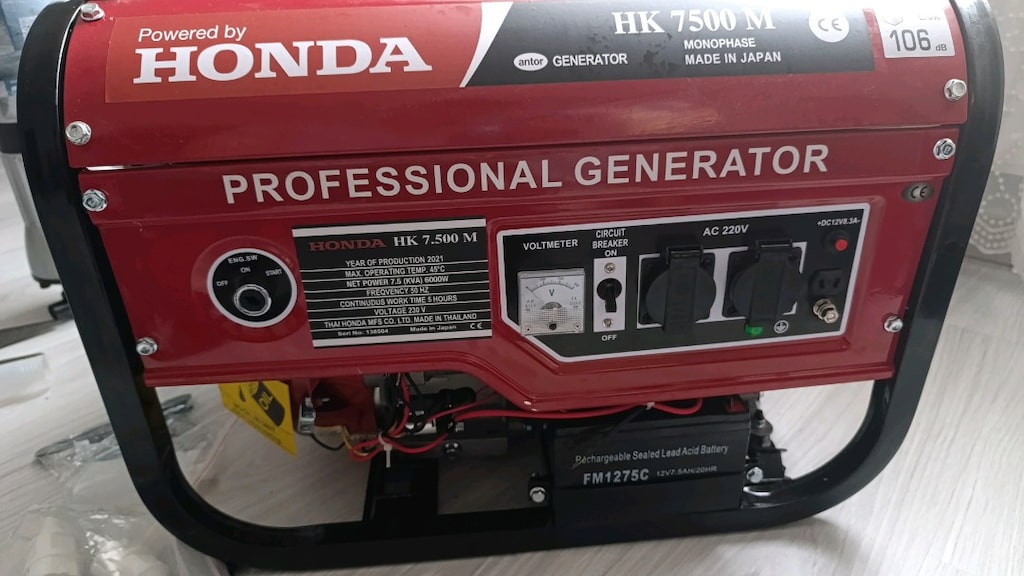 Honda HK 7500 M 7.5 kVA Benzinli Jeneratör – Sıfır Ayarında - 4