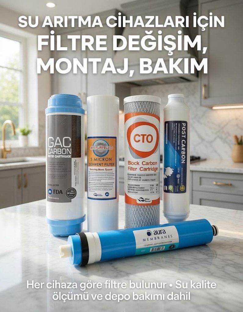 SU ARITMA CİHAZLARI FİLTRE DEĞİŞİMİ KAMPANYASI- MONTAJ DAHİL 1.700 TL. - 9