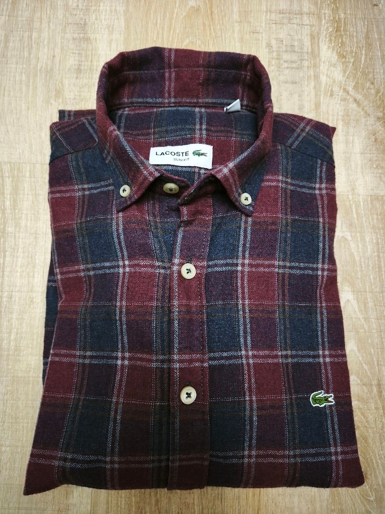 Lacoste Kareli Gömlek 39/M slim fit kışlık gömlek - 11
