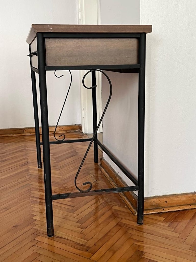 Modern Ahşap & Metal Konsol / Dresuar – Çekmeceli, Çok Temiz - 8
