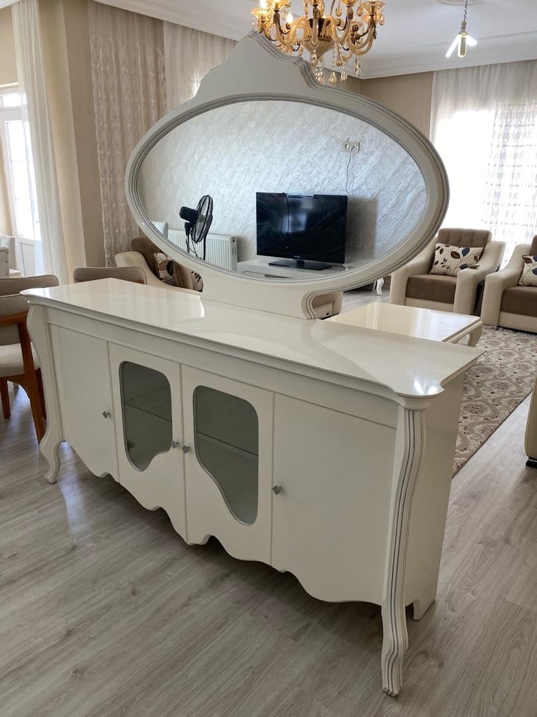 AVANGART YEMEK ODASI TAKIMI |MASA+8 SANDALYE +KONSOL +AYNA +TV ÜNİTESİ - 5
