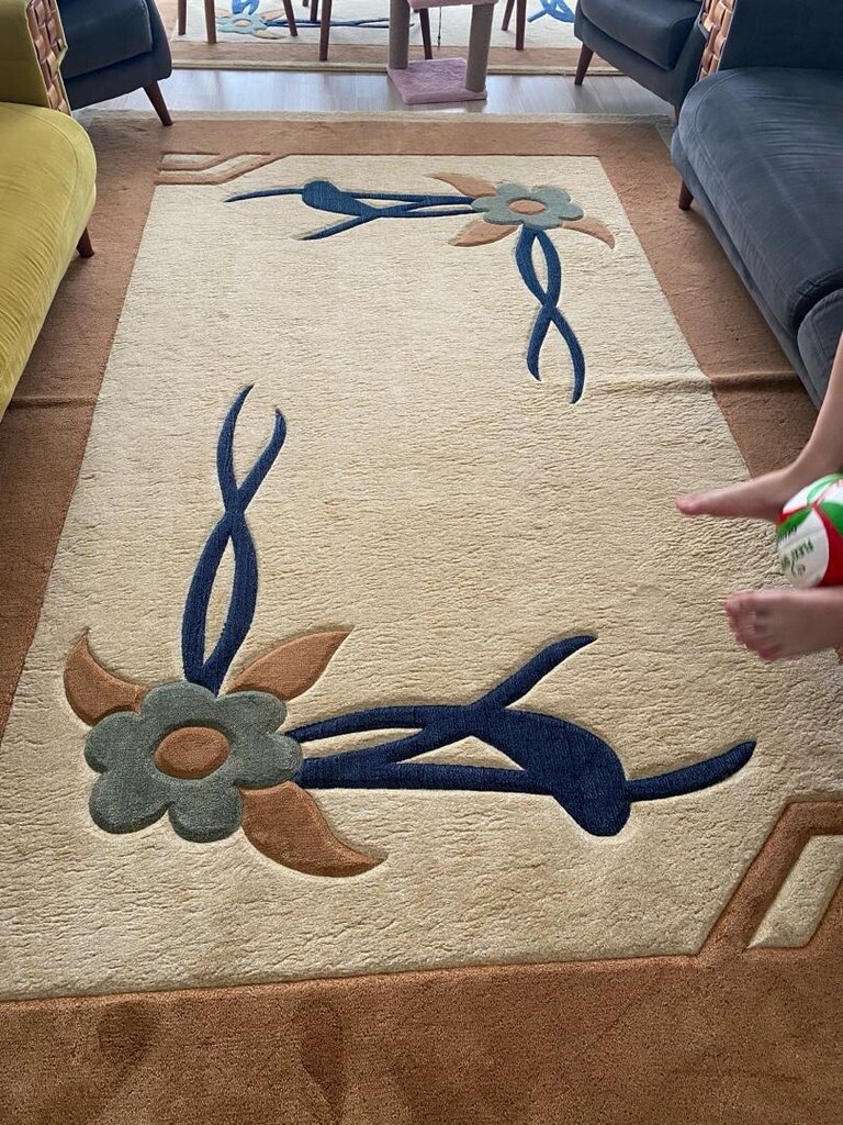 merinos yün halım temiz kullanılmıştır - 2