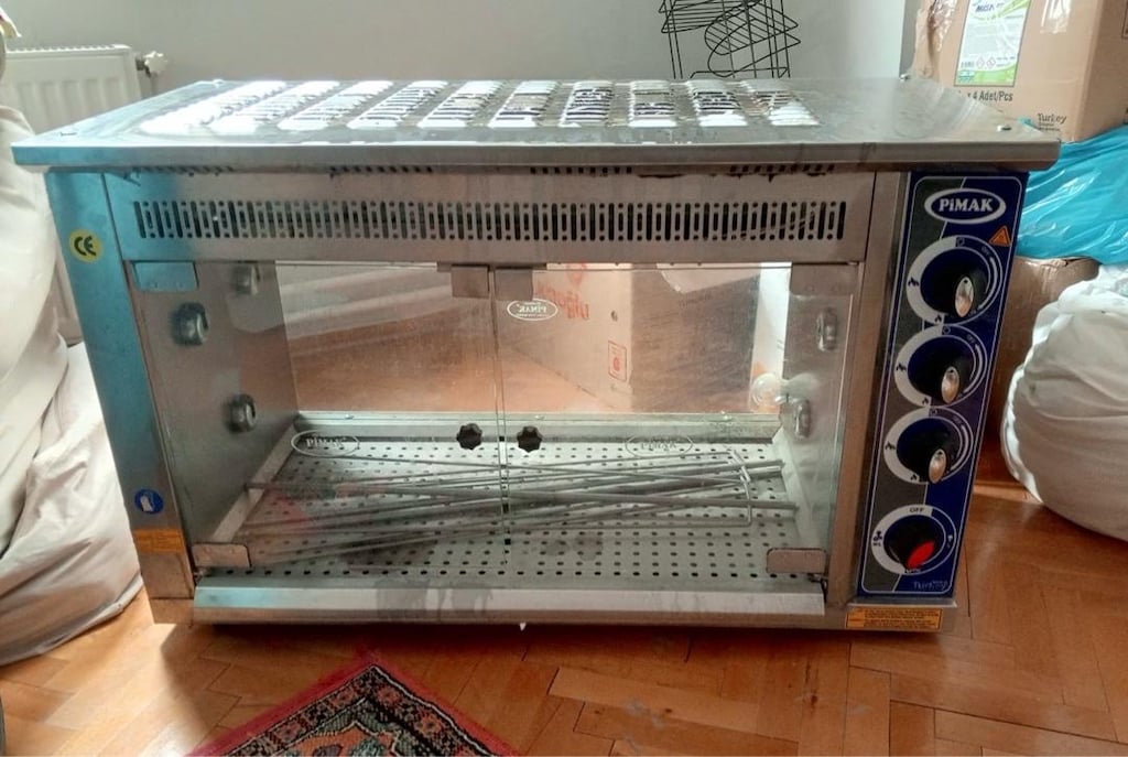 Tavuk Grill Piliç Çevirme Makinesi 15’li