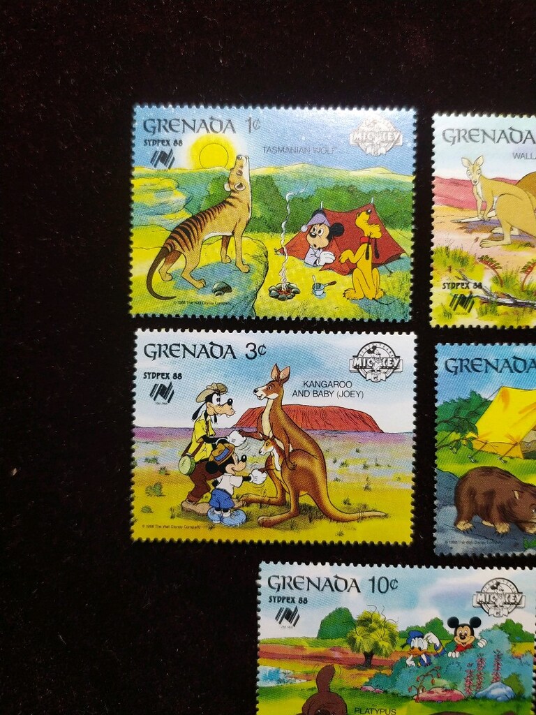 WALT DİSNEY TEMALI DAMGASIZ MNH PUL KOLEKSİYONU - 3