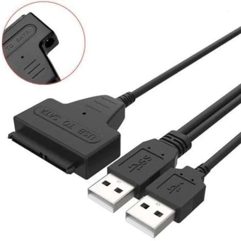 USB 2.0 To SATA 2.5/3.5 inc HDD SSD Harddisk Okuyucu Dönüştürücü - 5
