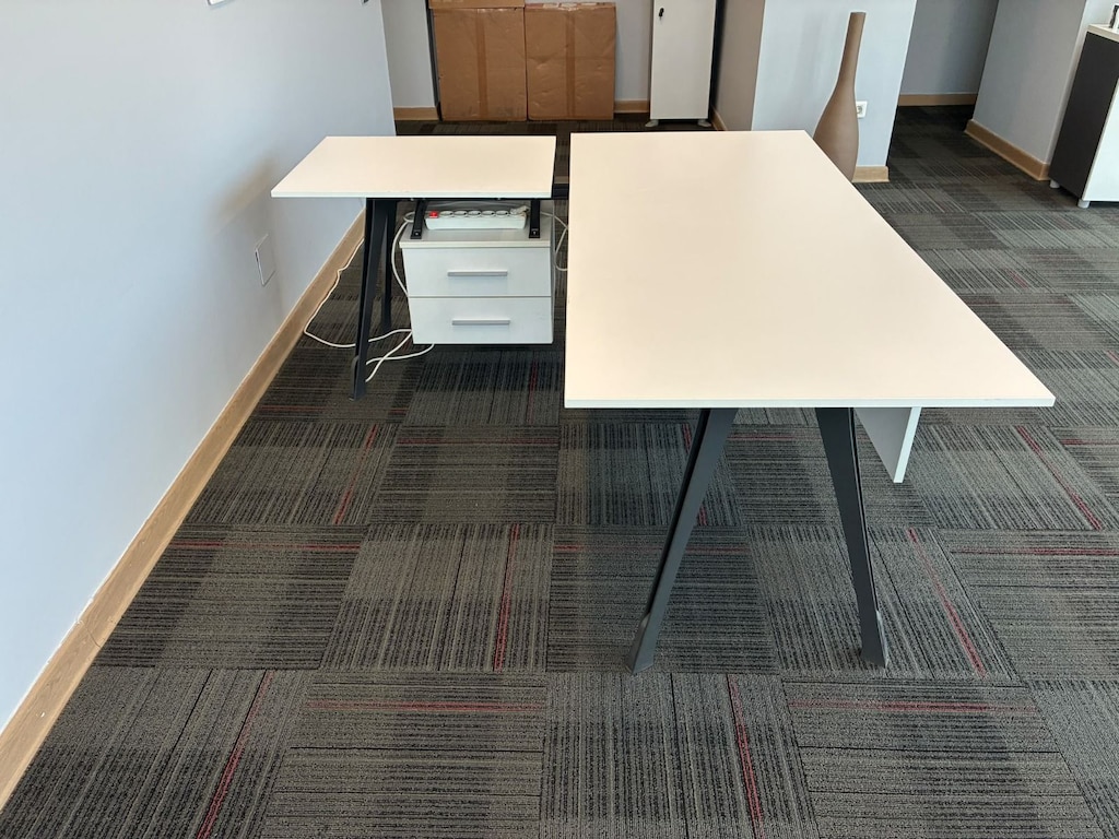 DEKOR BÜRO MOBİLYALARI 180X160 BÜROTIME BEYAZ MASA İKİNCİ EL - 2