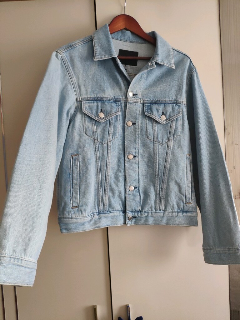Sisley Mavi Kadın Kot Ceket S 36 M 38 Oversize