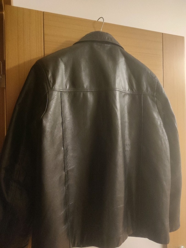 Siyah 100% Hakiki Deri Mont L beden - 3
