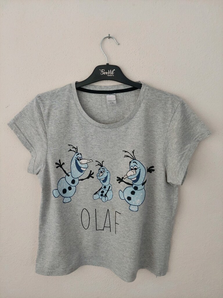 OLAF baskılı Oversize kadın tshirt - 9