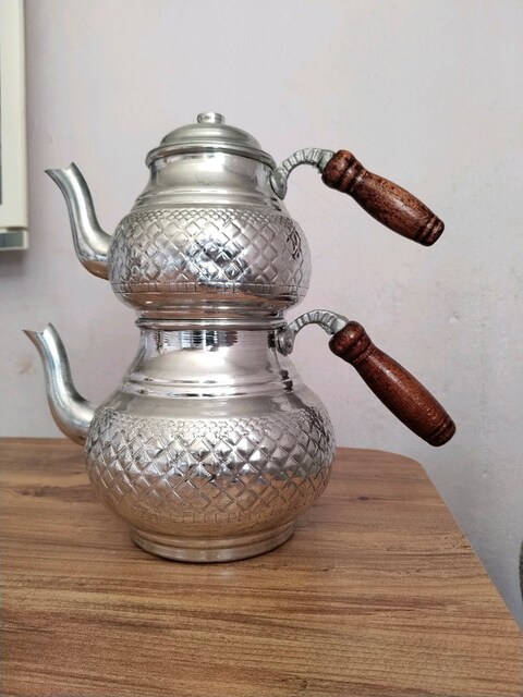 GÜMÜŞ İŞLEMELİ ÇAYDANLIK