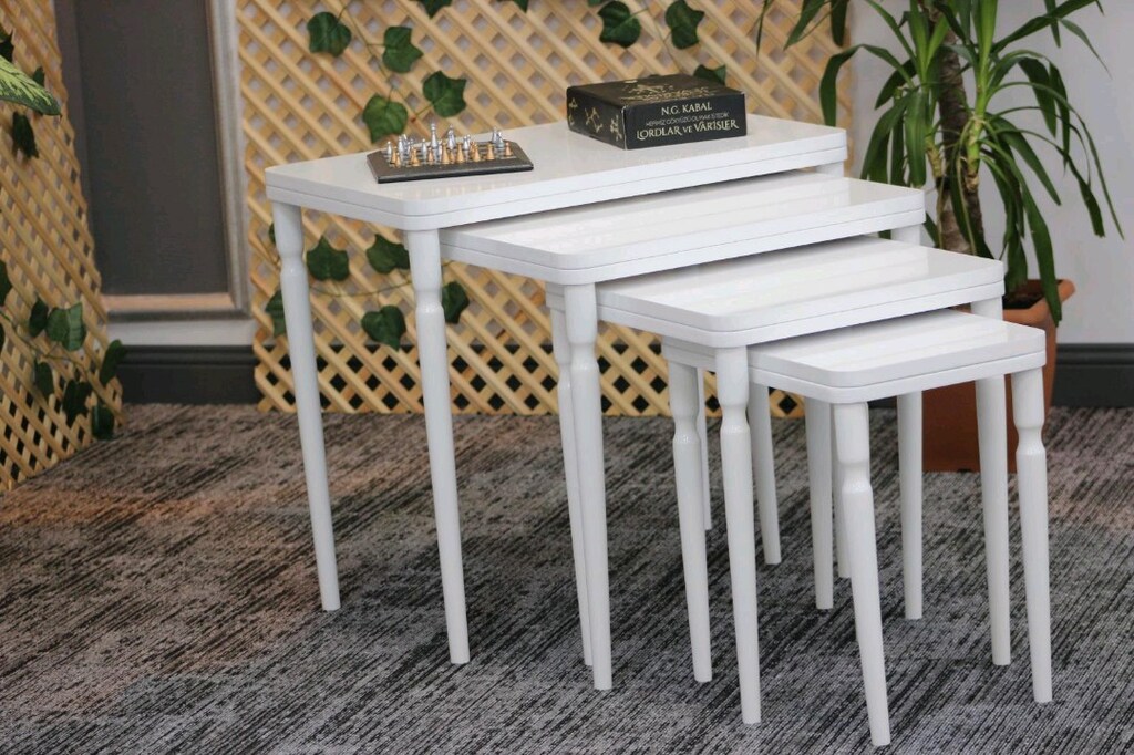 Kampanyalı fiyattan Sıfır mağazadan Komple MDF lake boyalı 4lü servis - 6
