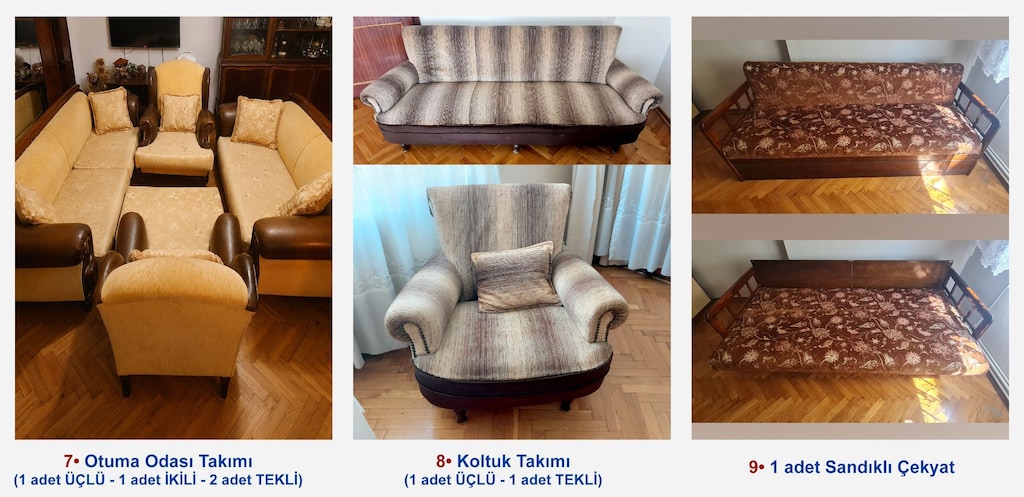 KOMPLE EV EŞYASI (MOBİLYA, BEYAZ EŞYA ve EV GEREÇLERİ) - 3