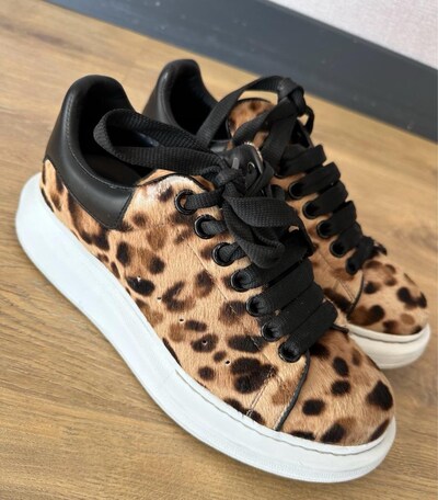 alexander mcqueen leopar sneaker