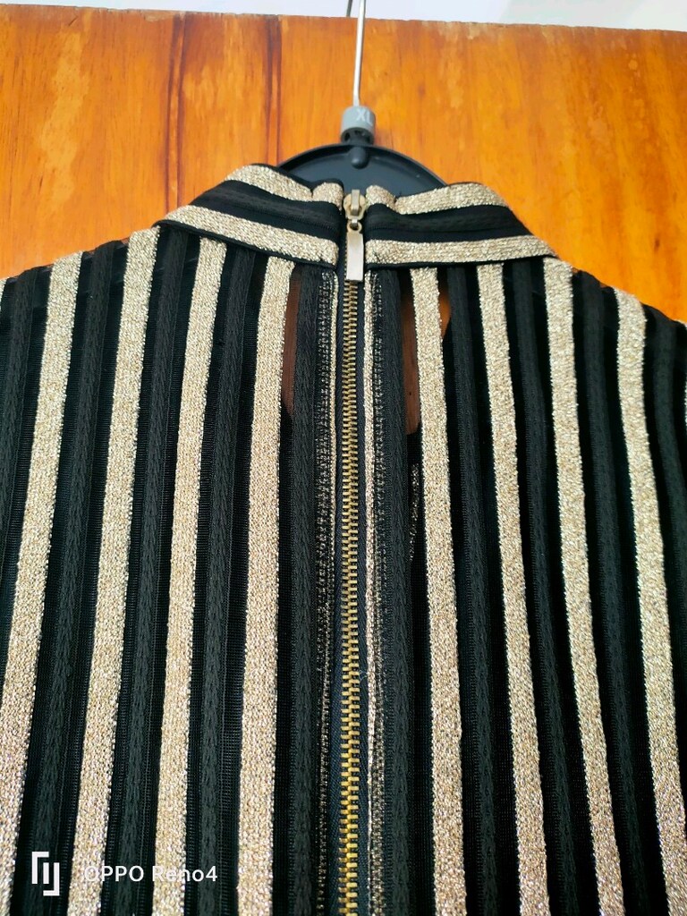 Çizgili Gold Abiye - 5