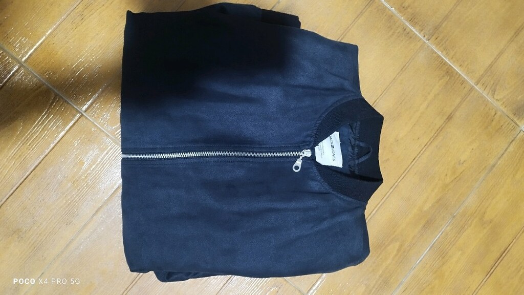 #Jack&Jones süet mont..Koyu antrasit ya da koyu lacivert rengi. - 8