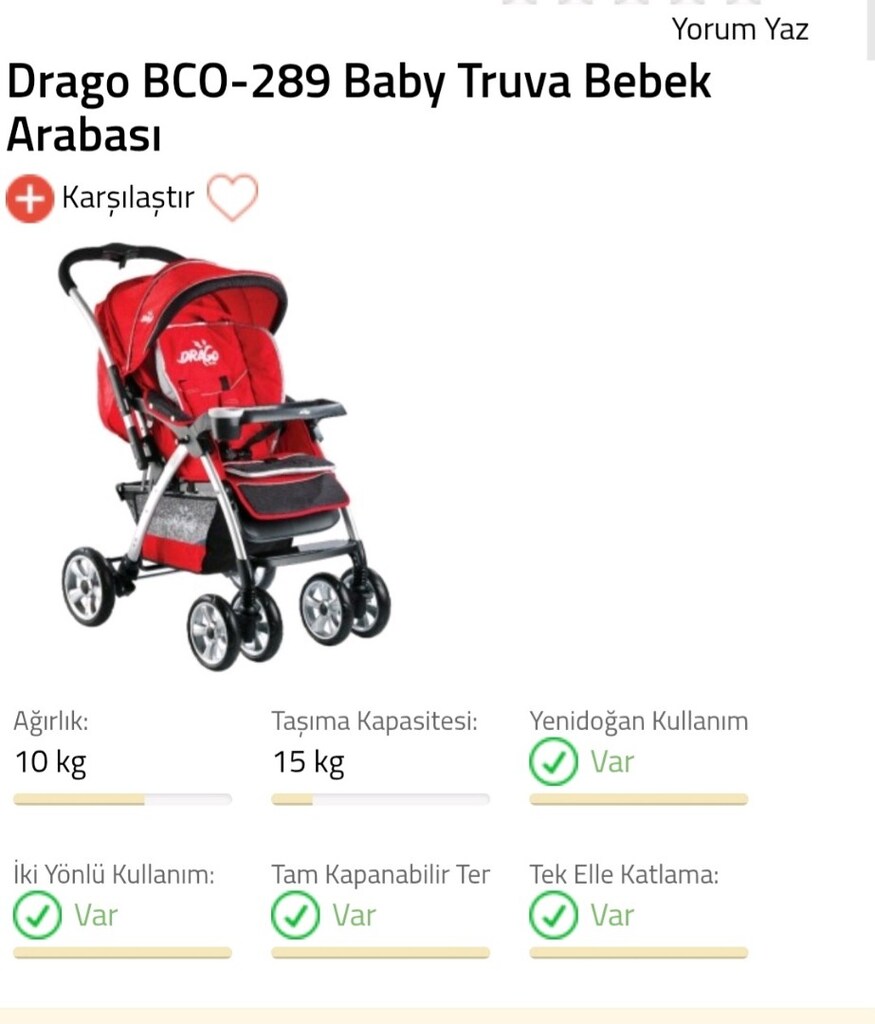 Drago baby bebek arabası - 11