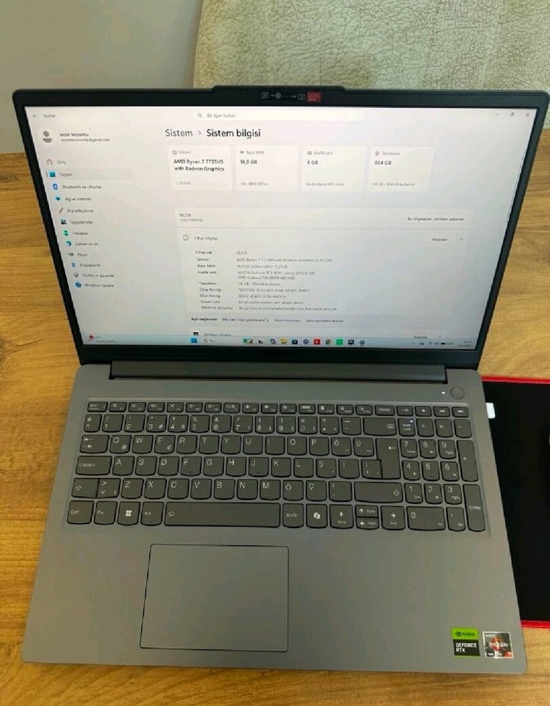 Lenovo LOQ 15ARP10E | Ryzen 7 7735HS | RTX 4050 | 16GB RAM | 1TB SSD - 4