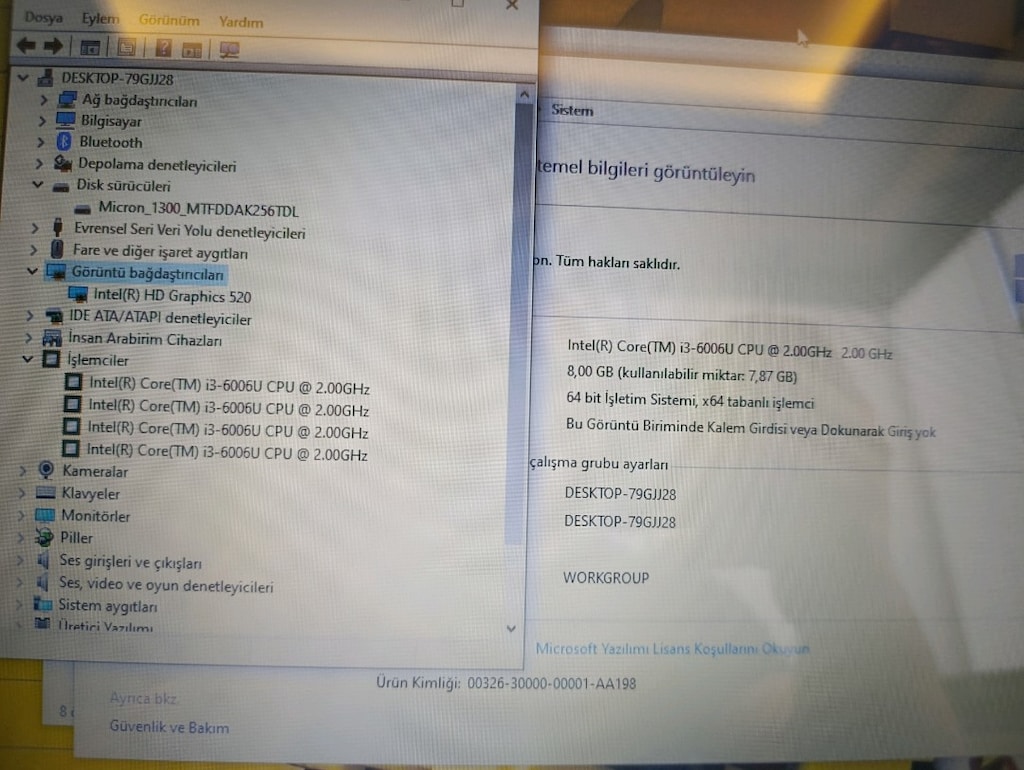 Yenilenmiş DELL laptop 8GB ram 256GB SSD disk OKul,ev,ofis, öğrenci ku - 5