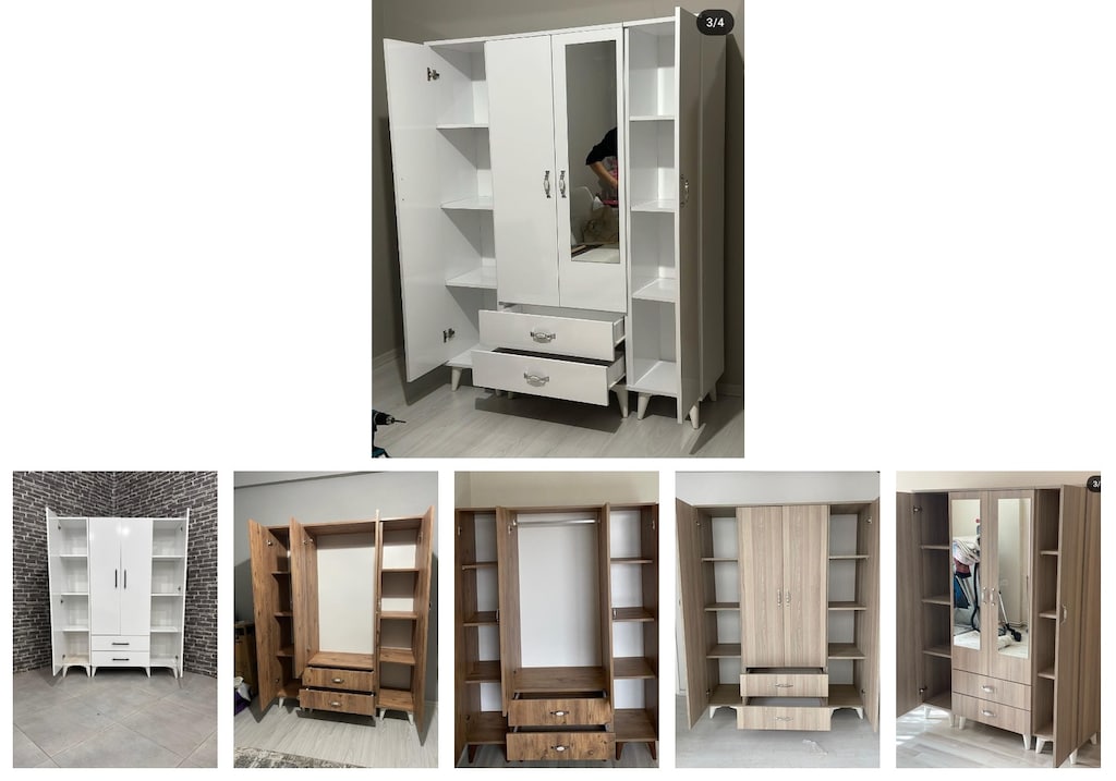 4 kapaklı elbise dolabı tihguhaqyl - 6