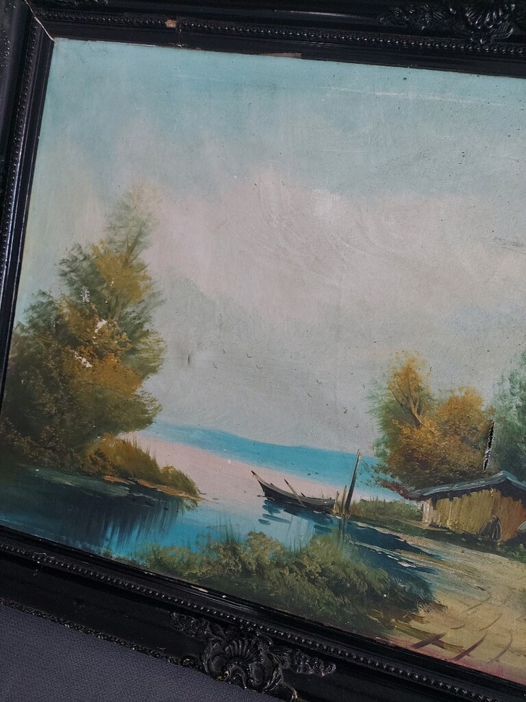 Bob Ross'un El çizimi Manzara Resmi - 4
